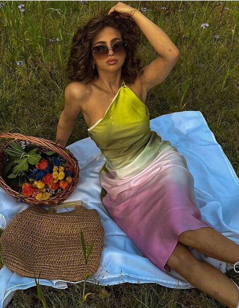 Silk skirt Zara Tye and Dye dresses and more