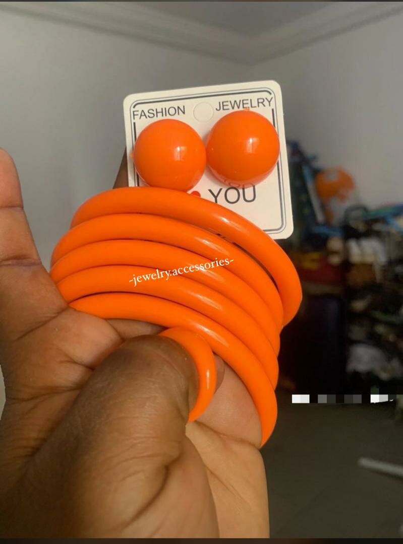 Bracelet et Boucles Ensemble Coloré