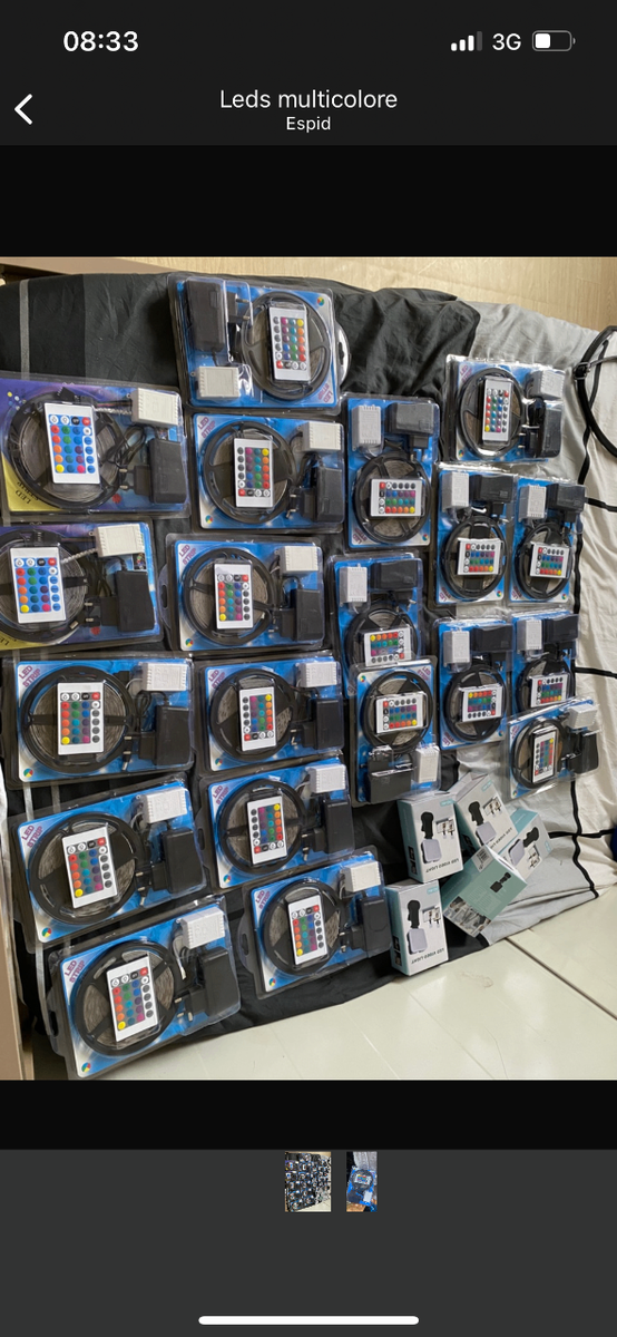 Bandes LED multicolores avec télécommande