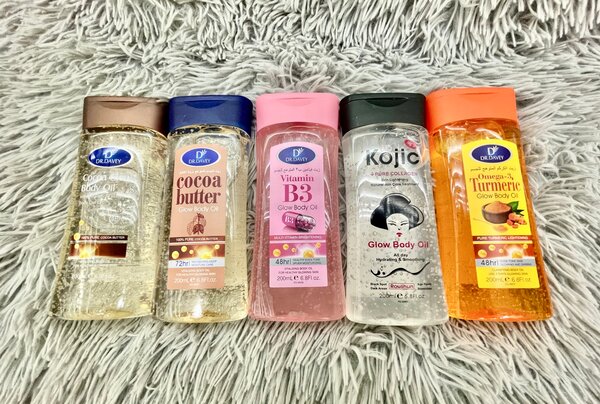 Huiles corporelles éclatantes