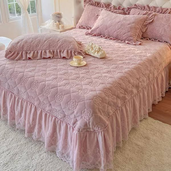 Light-purple Bed set