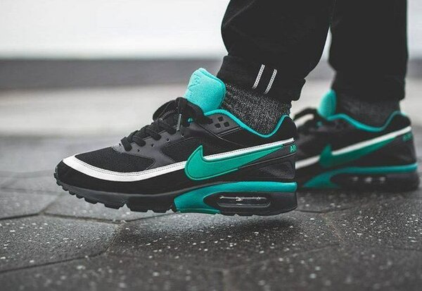 Baskets Air Noires et Turquoise