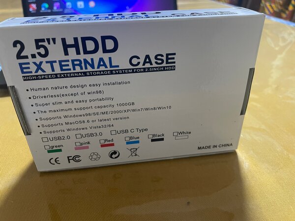 Boîtier disque dur HDD