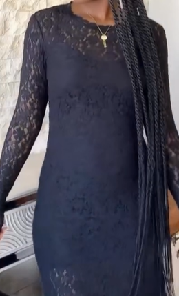 Everything is better in black Lace dress