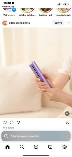 Peigne de cheveux rechargeable