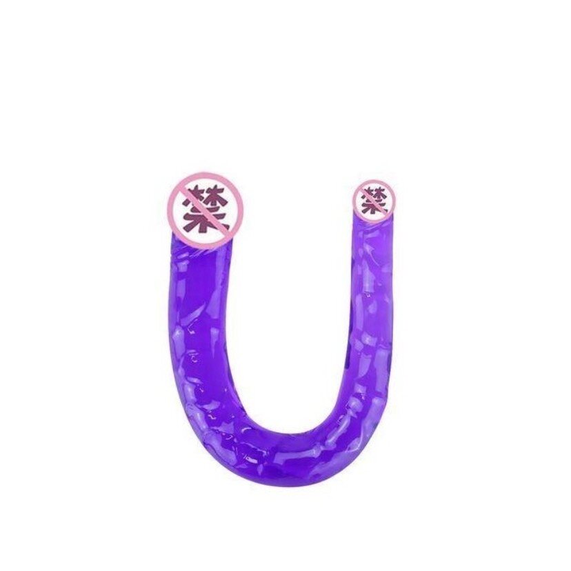 Double Dildo Flexible Violet