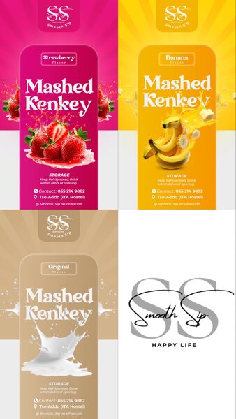 Mashed Kenkey Smoothies