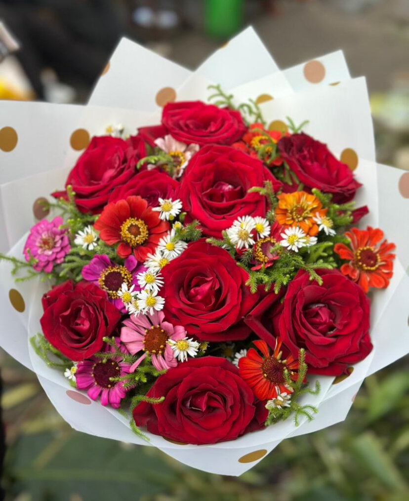 Bouquet de roses élégantes