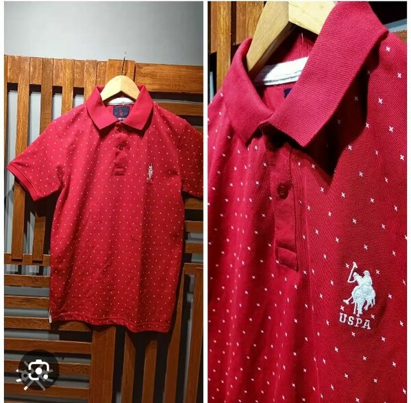 Men's Red USPA Polo Shirt