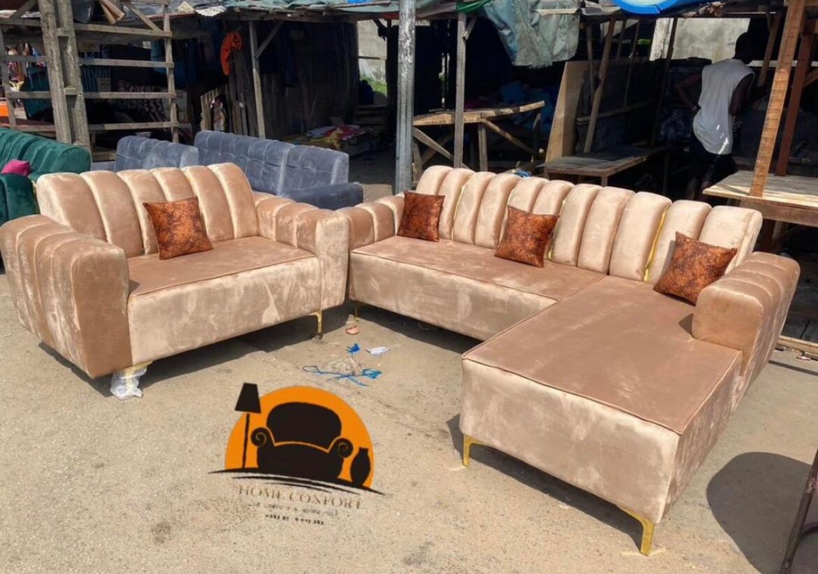 Canapé d'angle convertible luxe