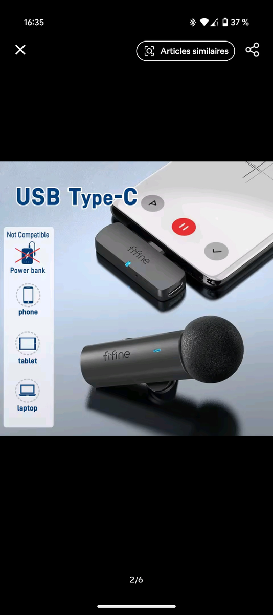 Microphone sans fil Fifine M6