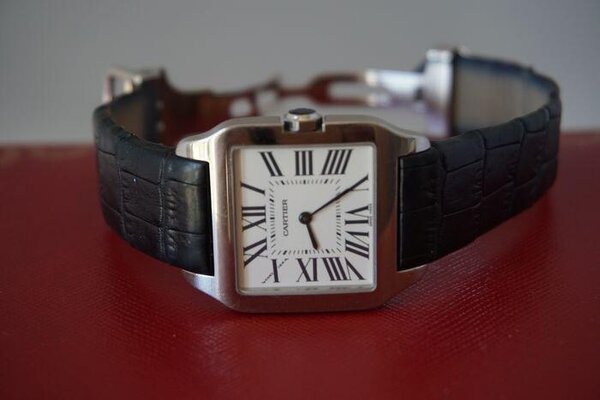 Montre cartier cuir