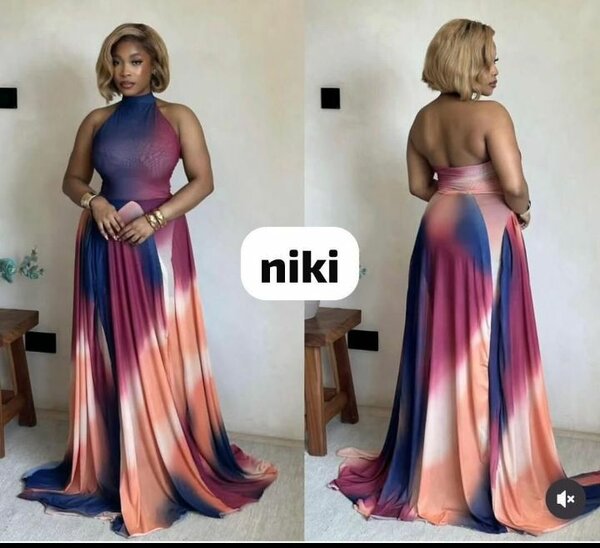 Robe longue élégante dégradée