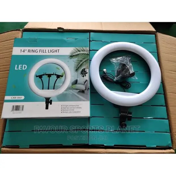 Ringlight 3 têtes 14 "