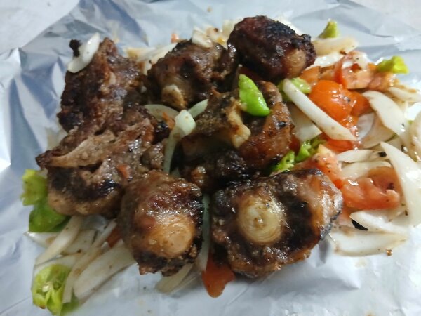 Delicieux morceaux de viande grillée