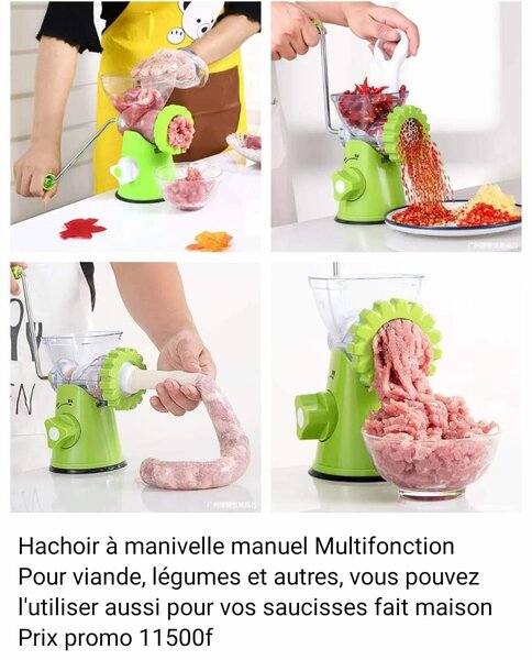 Hachoir à manivelle manuel Multifonction Pour viande