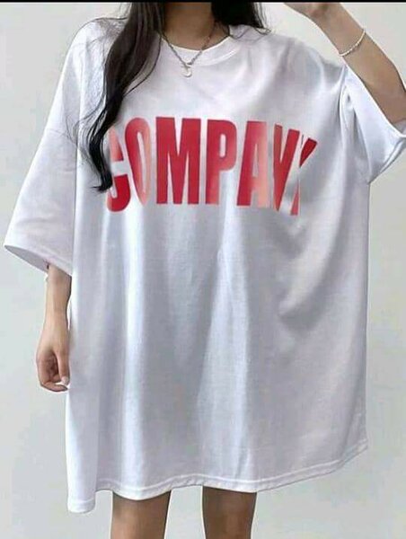 Robe T-shirt imprimée femme