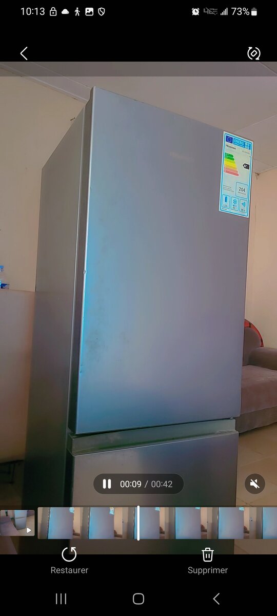 Réfrigérateur moderne inox