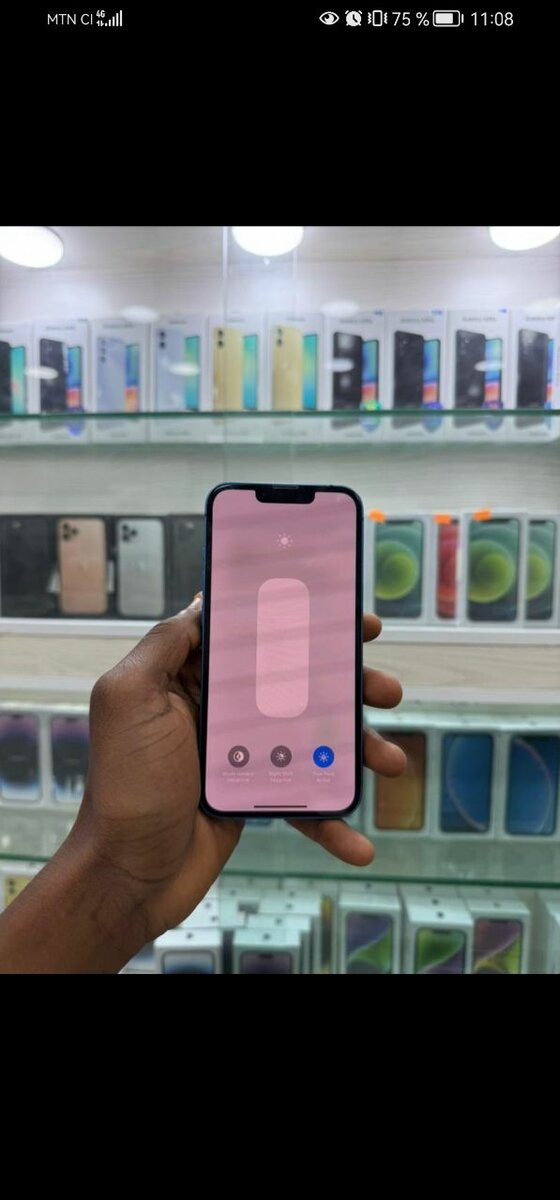 Smartphone bleu moderne