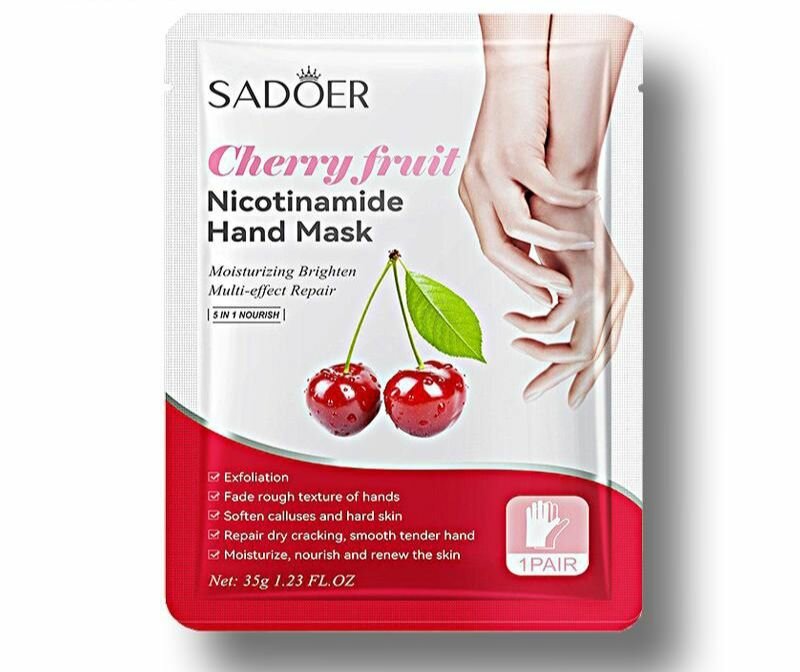 Cherry fruit nicotinamide hand masks(1 pair/2 pcs)