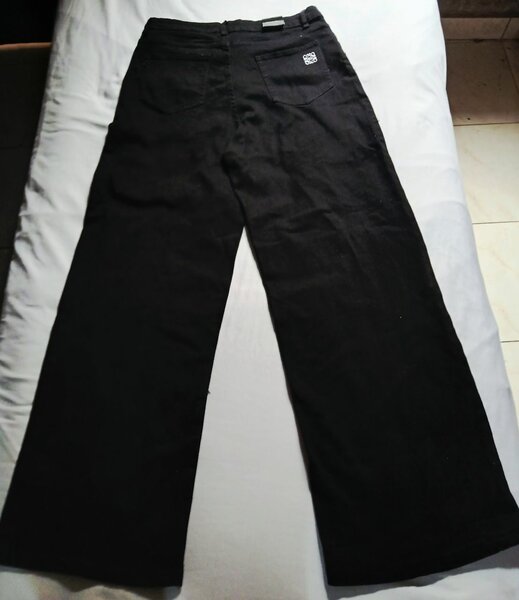 Pantalon large noir tendance