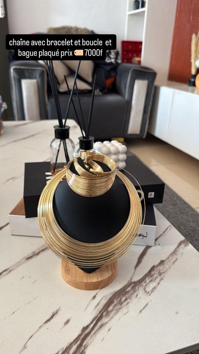 Parure Plaquée Or Élégante