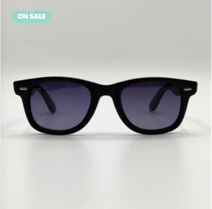 RB Matt Black Wayfarer Men Sunglasses