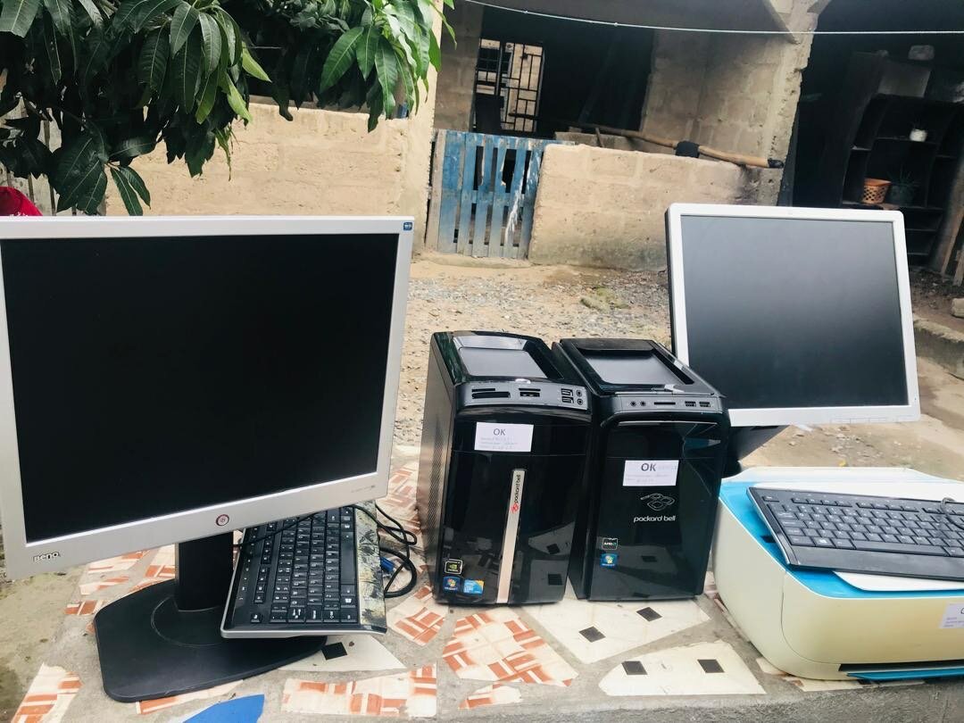 Desktop computers and printer