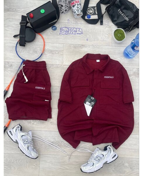 Ensemble décontracté bordeaux