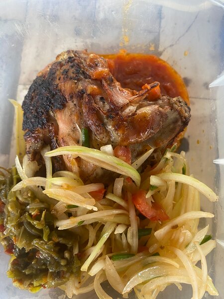 1/4 de poulet braisé