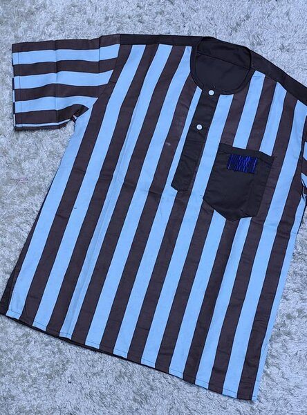 Chemise à rayures pour hommes