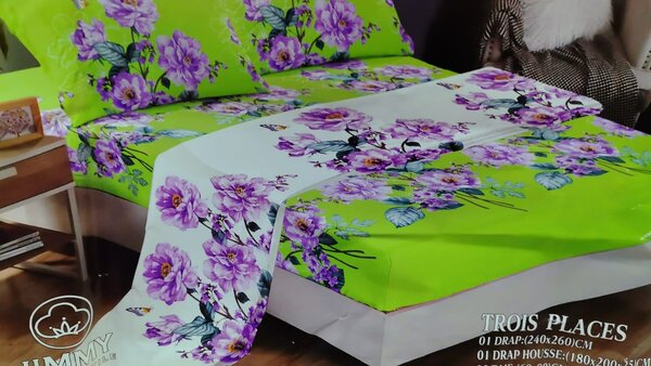 Parure de lit drap couverture