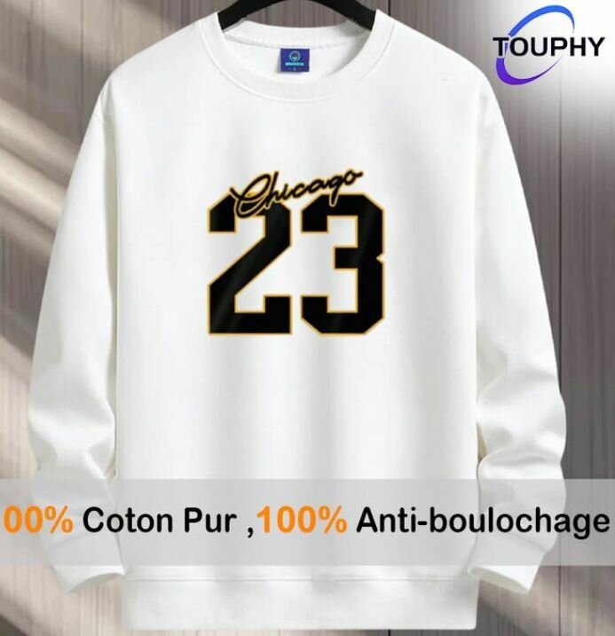 Sweat-shirt Chicago 23 Blanc