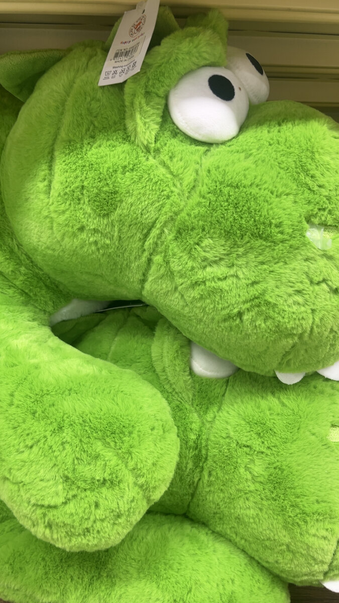 Peluche Crocodile Géant Vert