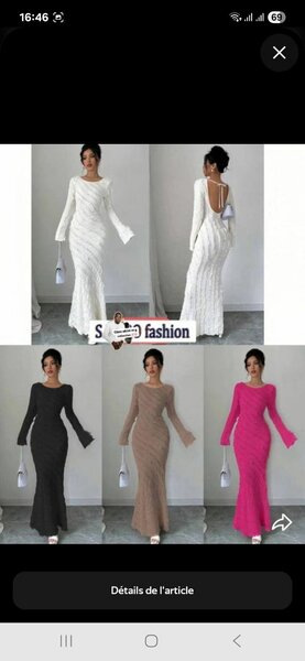 Robe Longue Élégante Femme