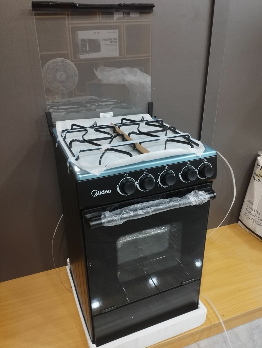 Midea Gas Cooker 4 Burner With Oven 50*55 Sp5055b059-B