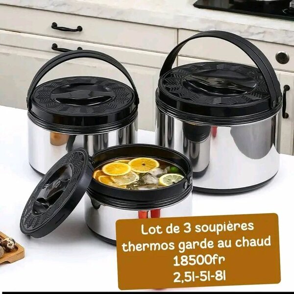 Set de 3 Thermos Soupières