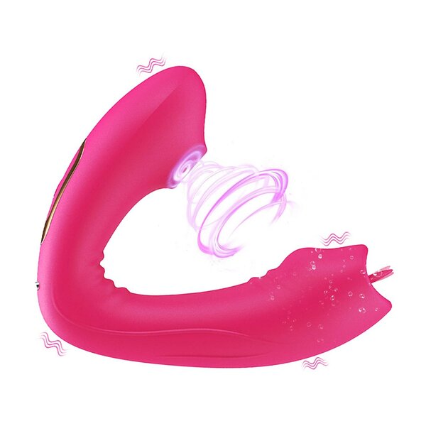 2in1 suck & lick vibrator