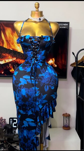 Robe longue florale élégante