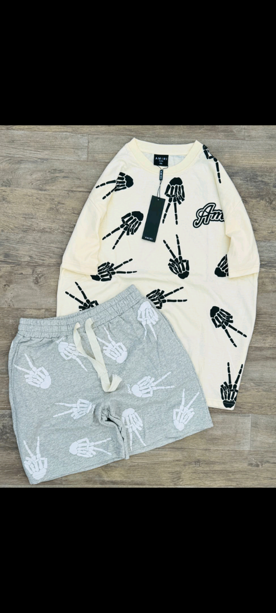 Ensemble décontracté motif main