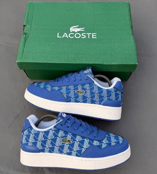 Baskets Lacoste Bleu à Motifs