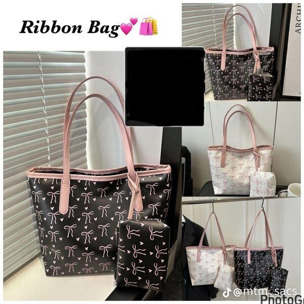 Sac à main avec motif ruban