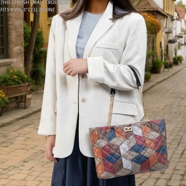 Simple and Stylish Irregular Pattern Womens Casual handbag