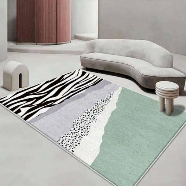 Tapis de salon avec poils