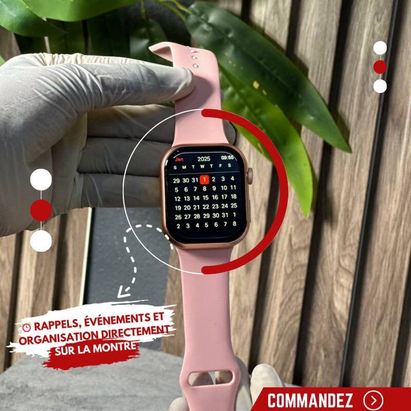 Montre Intelligente AMOLED Rose