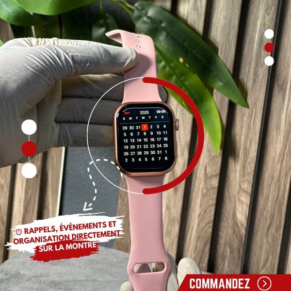 Montre Intelligente AMOLED Rose