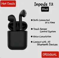 I7S AND I12 Double Wireless Bluetooth Hand Free with Power Bank Stereo Earphones White bluetooth ear phone for all cell phones