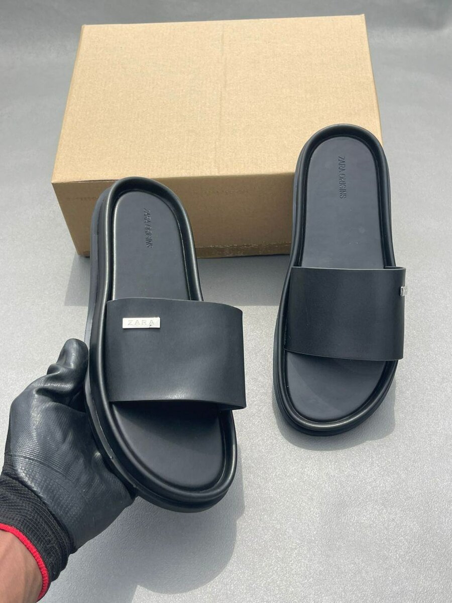 Sandales Noires ZARA