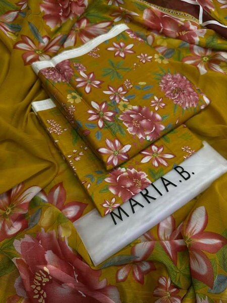 Printed lawn suit