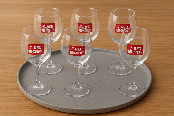 Verres à vin en cristal élégants